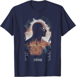 Marvel Comics Spider-Man Webbed Wonder of New York T-Shirt - T-Shirt | Navy