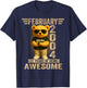 22 Year Old February 2004 Teddy Bear 22nd Birthday Men Women T-Shirt - T-Shirt | Navy