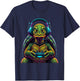 Turtle Gaming Animal Video Games Funny Turtle T-Shirt - T-Shirt | Navy