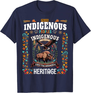Native American Costume Idea for Kids Indigenous Peoples T-Shirt - T-Shirt | Navy