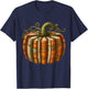 Vintage Book Pumpkin Fall Reading Halloween T-Shirt - T-Shirt | Navy
