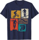 BMX Bike Collage Men Rider Kids Cyclist Biker Youth Boys T-Shirt - T-Shirt | Navy