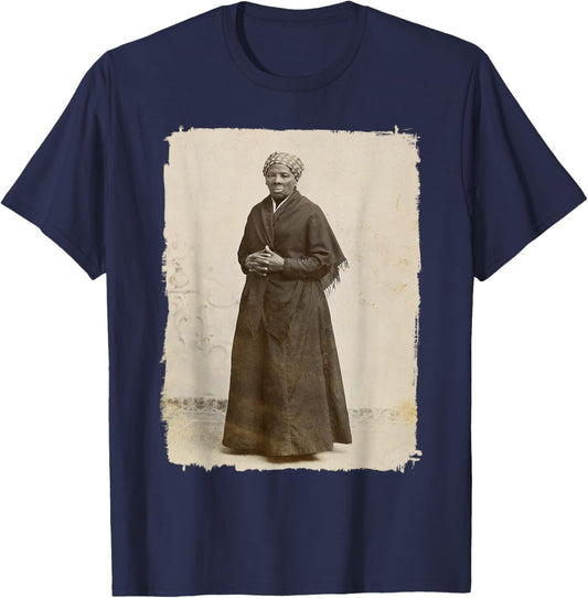 Harriet Tubman, Famous American Abolitionist T-Shirt - T-Shirt | Navy