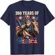 250 Years of Merica Patriotic Bigfoot Rock 4th of July USA T-Shirt - T-Shirt | Navy