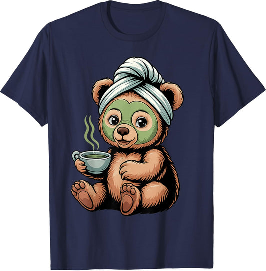 Cute Bear Design for Bear Lover and Bear T-Shirt - T-Shirt | Navy