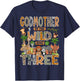 Godmother of The Wild & Three 3rd Birthday Boy Safari Jungle T-Shirt - T-Shirt | Navy