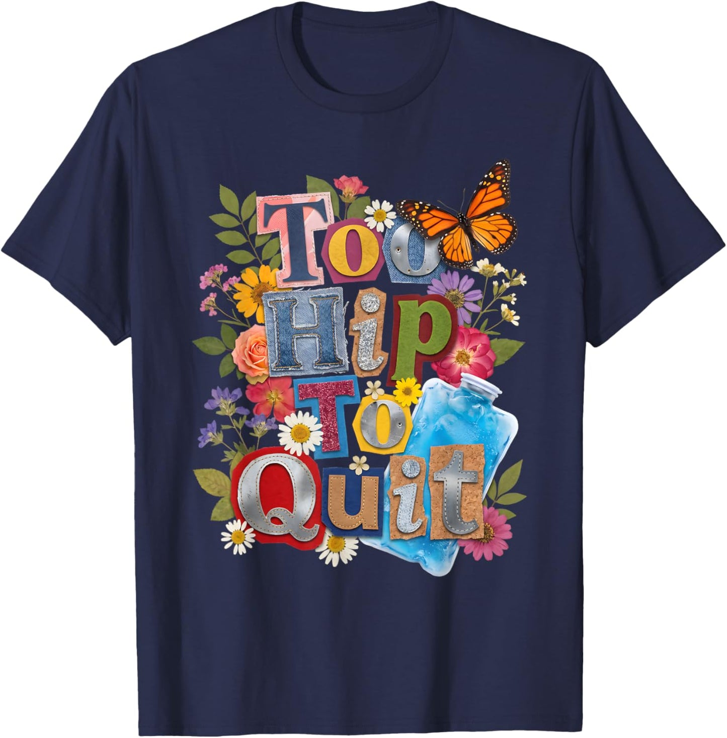 Hip Replacement Recovery T-Shirt - T-Shirt | Navy