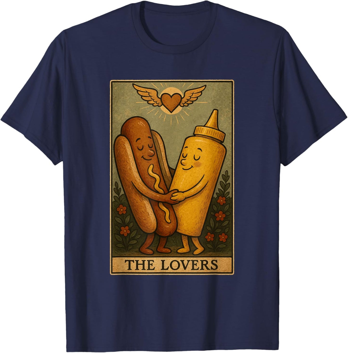 Funny Hot Dog Lover Hot Dog Design Women Men Food T-Shirt - T-Shirt | Navy