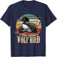 Stupid Canadian Wolf Bird Vintage Heated Hookey Loon Meme T-Shirt - T-Shirt | Navy