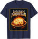 Chicken Parmesan Ironic Humor Italian Food Lover Funny Parm T-Shirt - T-Shirt | Navy