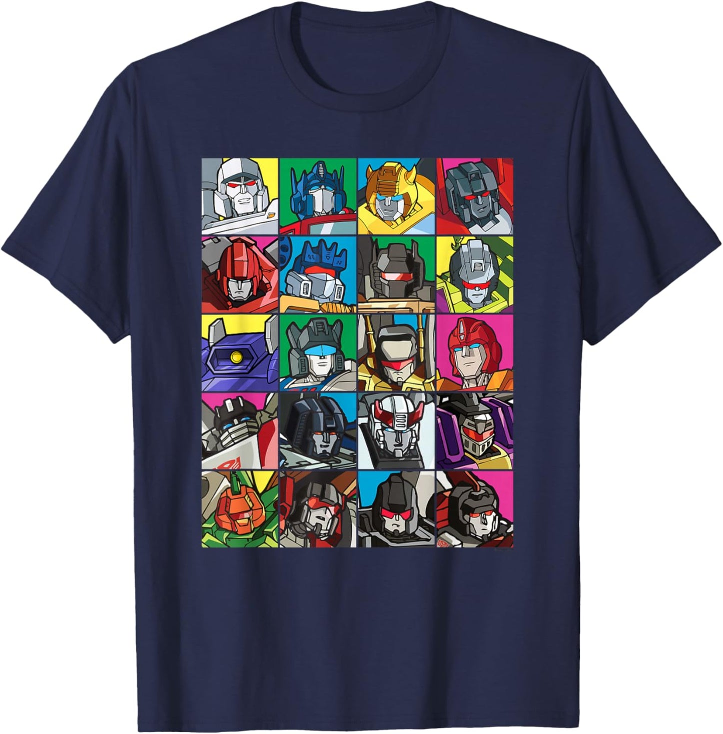 Transformers Transformer Squares T-Shirt - T-Shirt | Navy