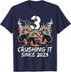 Birthday Firefighter Truck 3 Year Old Boys 3rd Born 2023 T-Shirt - T-Shirt | Navy