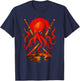 Octopus Samurai - Japanese Ukiyo-e Art Humor T-Shirt - T-Shirt | Navy