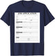 Job Application Form Joke for Employment Costume Women Men T-Shirt - T-Shirt | Navy