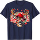 Valentine Buck Deer Hunting Camo Funny Red Heart Boy Girl T-Shirt - T-Shirt | Navy