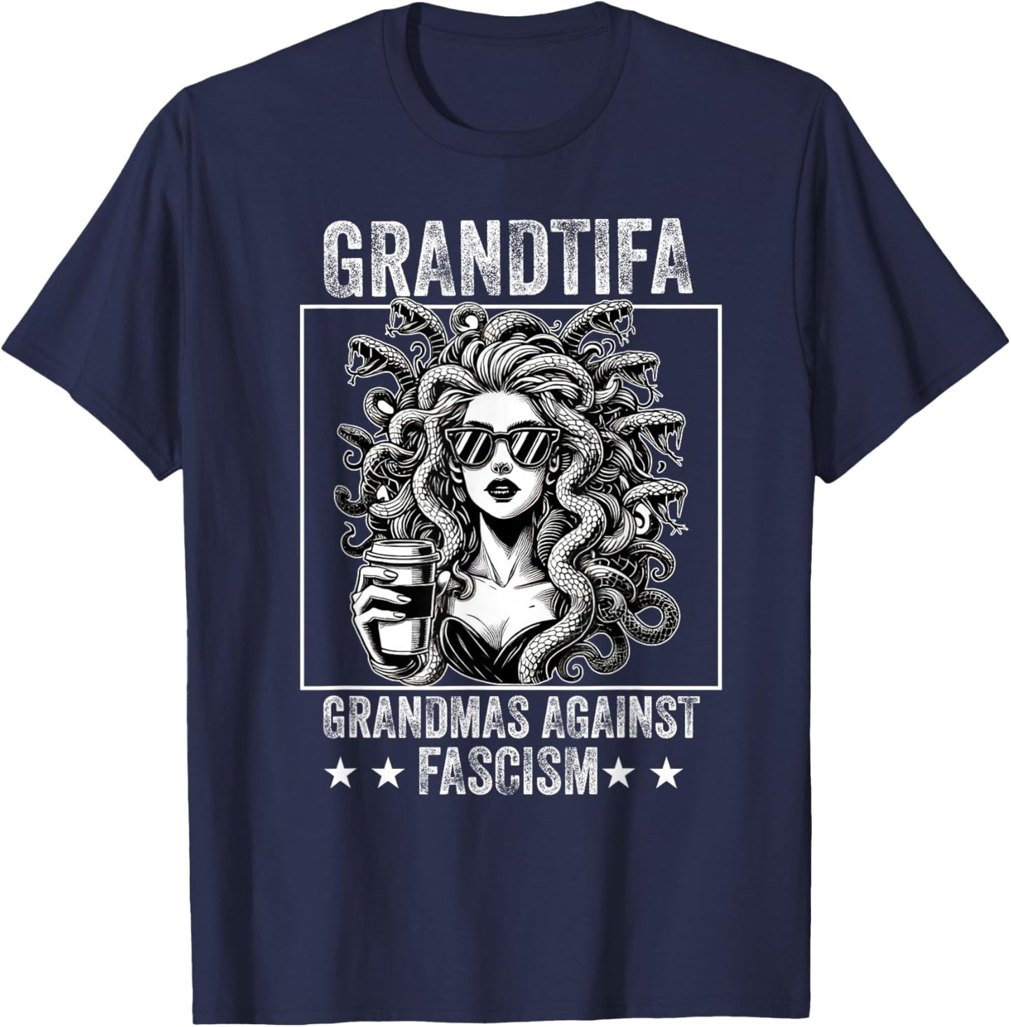 Protest Medusa Feminist T-Shirt - T-Shirt | Navy