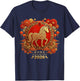 Red Lunar Chinese New Year of The Horse 2026 T-Shirt - T-Shirt | Navy