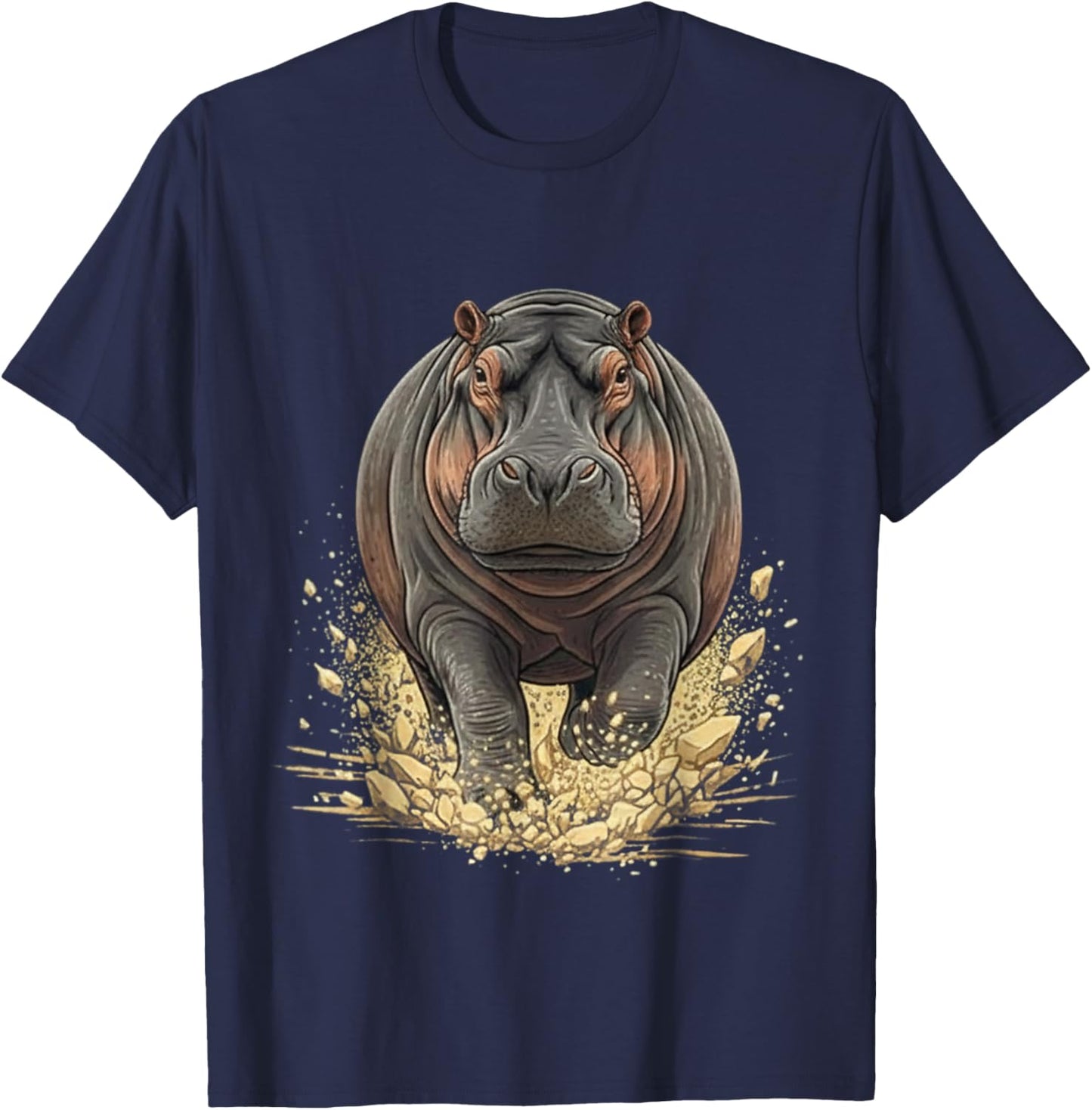 Hippo Hippopotamus for Mom Dad Kids Hippo Animal Lover T-Shirt - T-Shirt | Navy