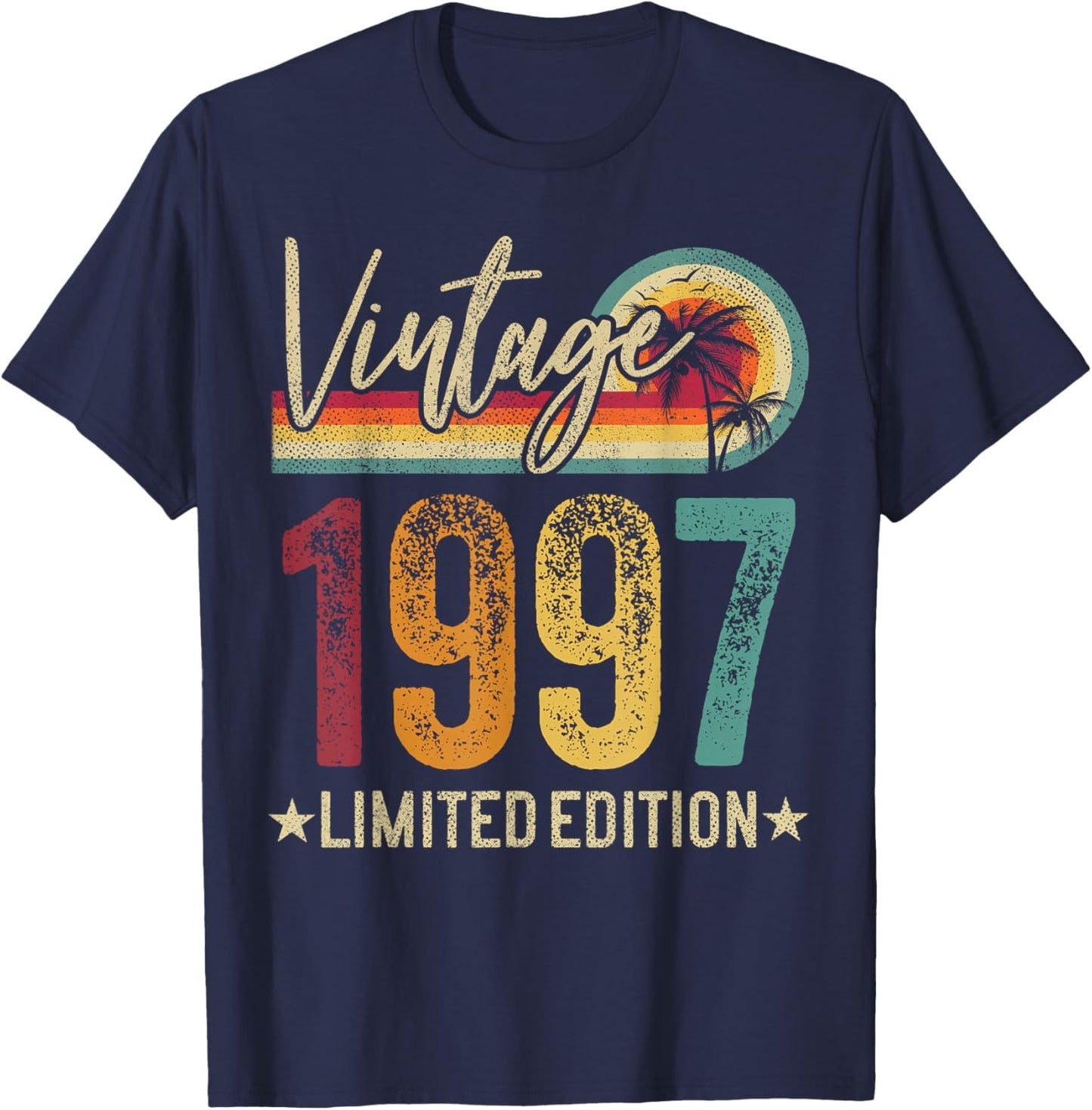 1997 28th Birthday 28 Years Old Retro Men Women - Vintage T-Shirt - T-Shirt | Navy