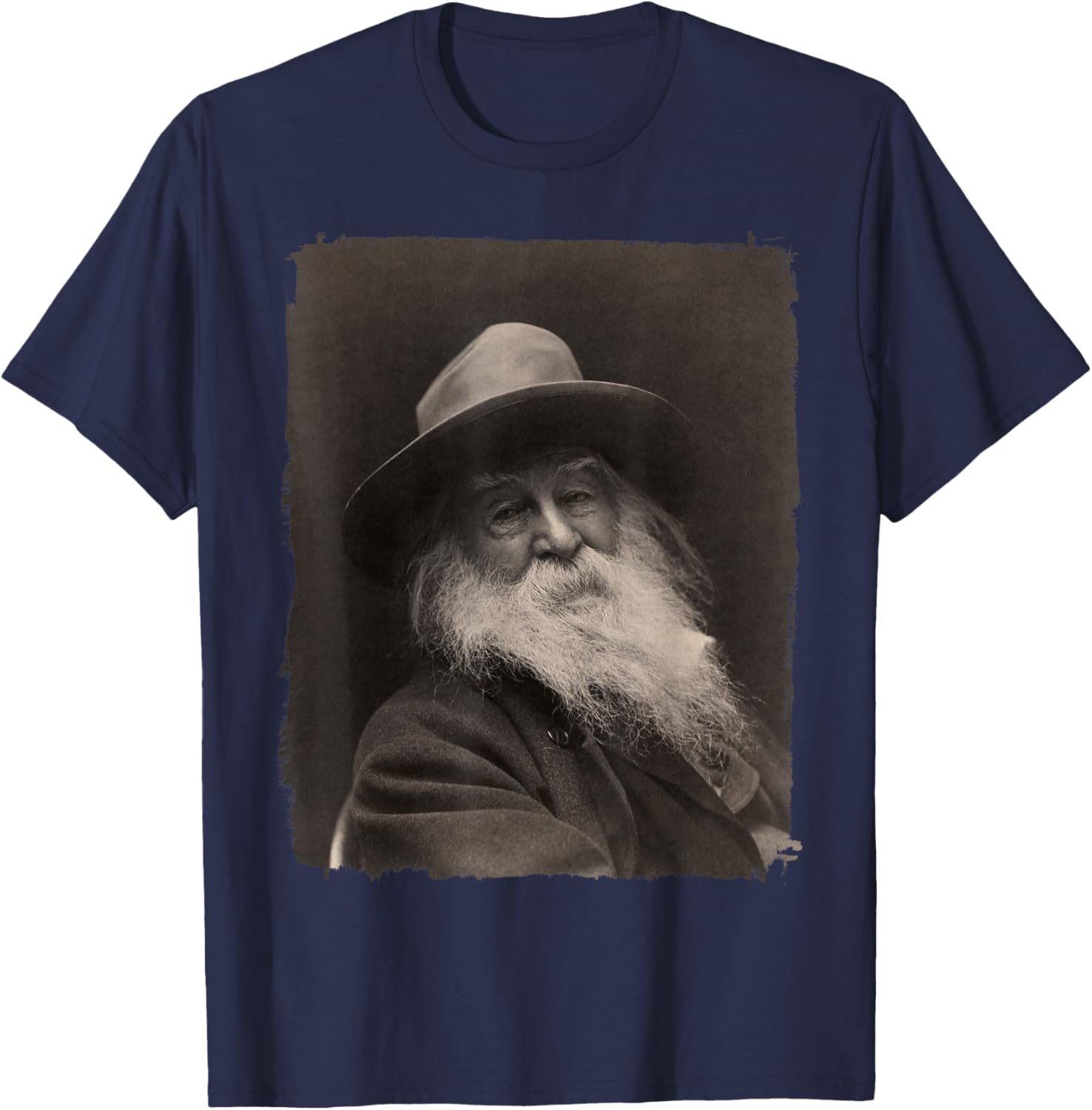 Walt Whitman, The Great American Poet T-Shirt - T-Shirt | Navy