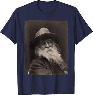 Walt Whitman, The Great American Poet T-Shirt - T-Shirt | Navy