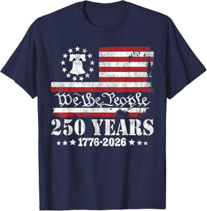 USA 250 Years 1776-2026 We The People Liberty Bell T-Shirt - T-Shirt | Navy
