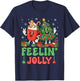 Retro Christmas Feeling Jolly Xmas Tree Coffee Latte Kids T-Shirt - T-Shirt | Navy