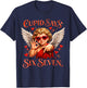 Cupid Says 67 for Kids Women Men Boys Girls Valentines Day T-Shirt - T-Shirt | Navy