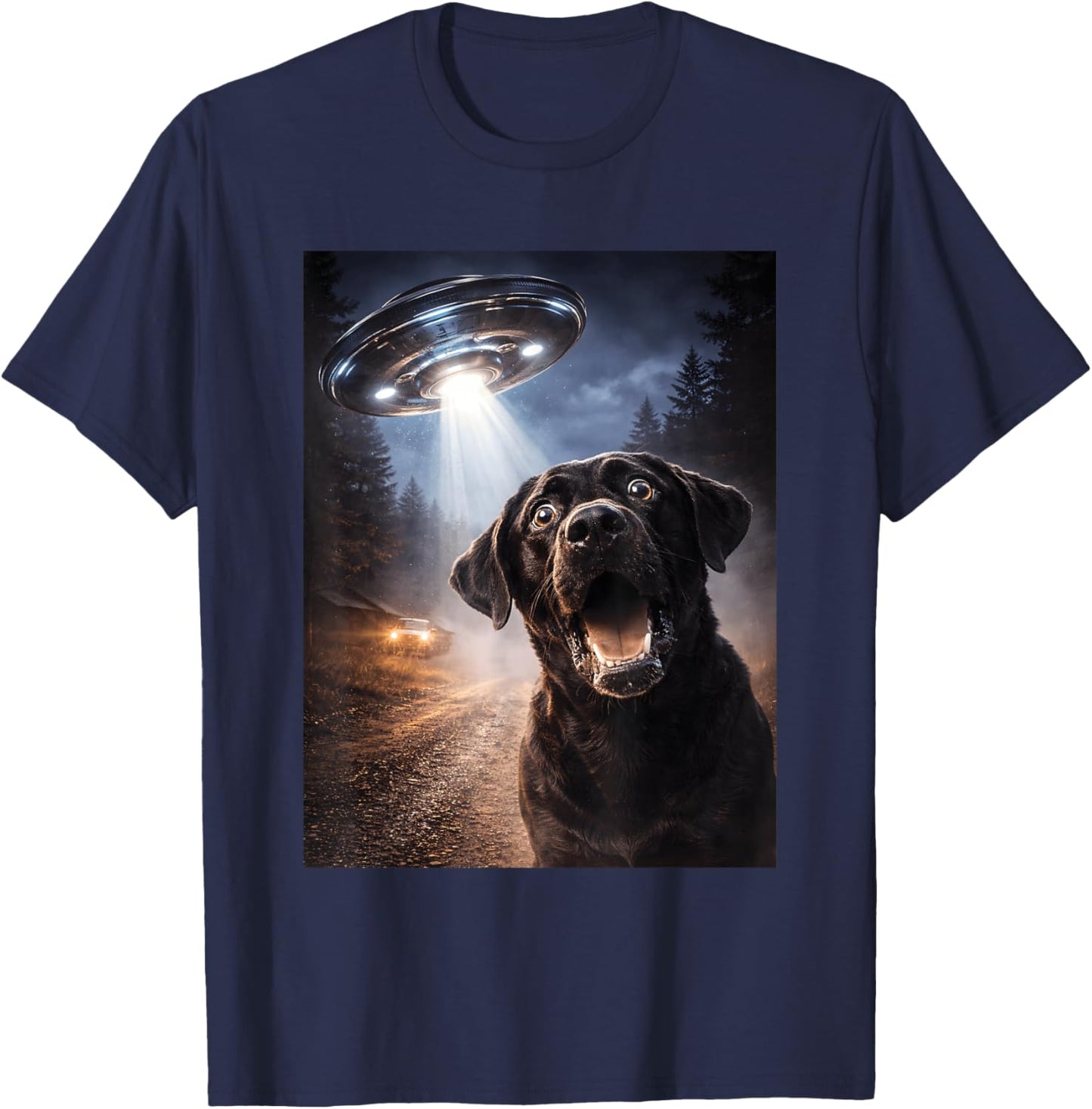 Space Scene T-Shirt - T-Shirt | Navy