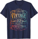 Vintage 1944 Limited Edition Shirt 82 Year Old 82nd Birthday T-Shirt - T-Shirt | Navy