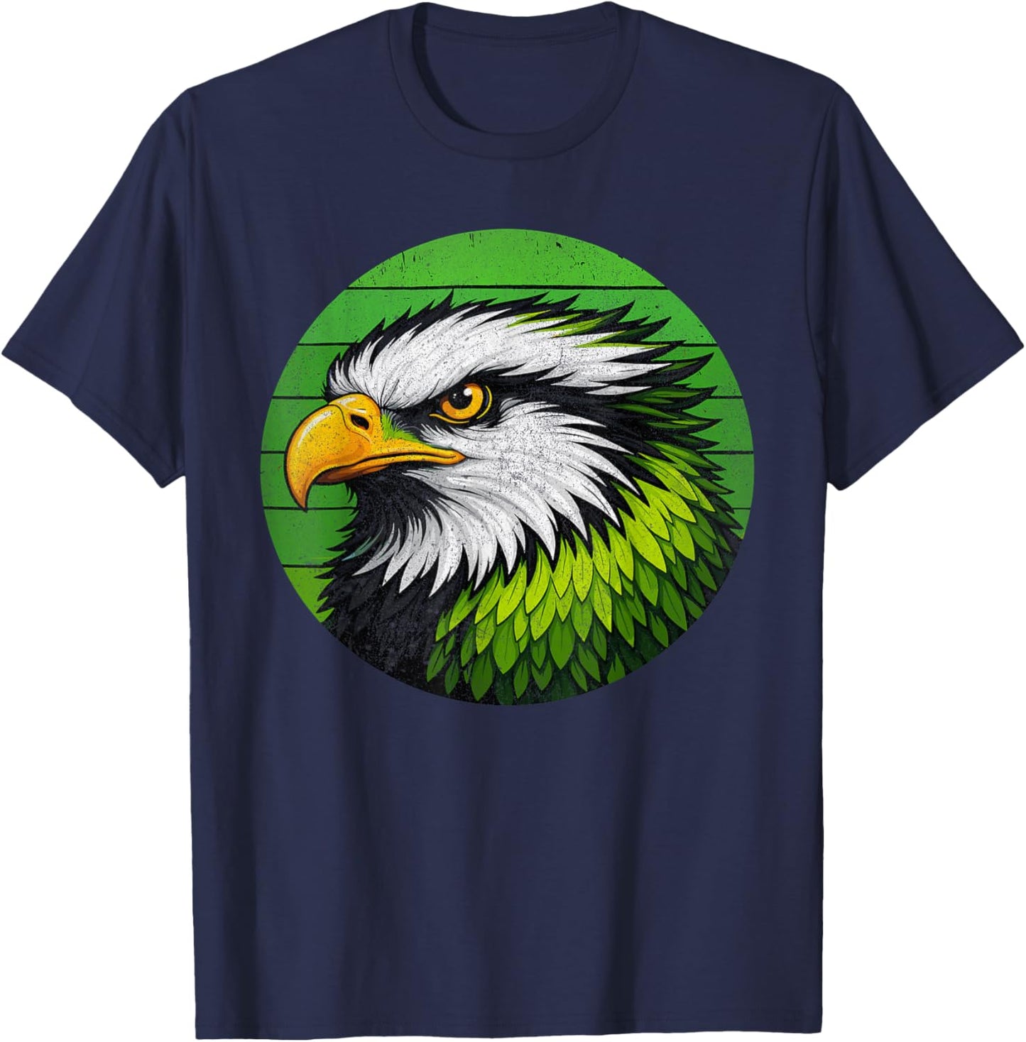 Retro Sea Hawk Men Women Kids Funny T-Shirt - T-Shirt | Navy