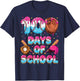 100 Days of School Baseball Donut Dripping Teacher Boys Kids T-Shirt - T-Shirt | Navy