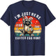 Easter Im Just Here for The Easter Egg Hunt Bunny Raccoon T-Shirt - T-Shirt | Navy