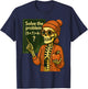 HUGvyn Halloween Skeleton Six Seven 67 Meme PEMDAS Teacher T-Shirt - T-Shirt | Navy