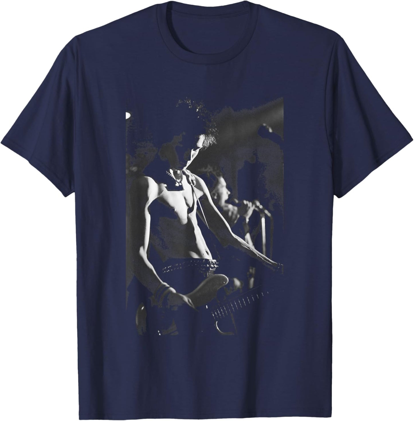 Sid Vicious Sex Pistols Bass Player Live 1977 T-Shirt - T-Shirt | Navy