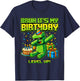 Bruh Its My Birthday Level Up Pixel Gamer Birthday Boys Kids T-Shirt - T-Shirt | Navy