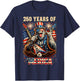 Bigfoot Merica Rock 4th of July 250 Anniversary USA T-Shirt - T-Shirt | Navy