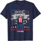 250 Years American 1776 2026 250th USA Birthday 4th of July T-Shirt - T-Shirt | Navy