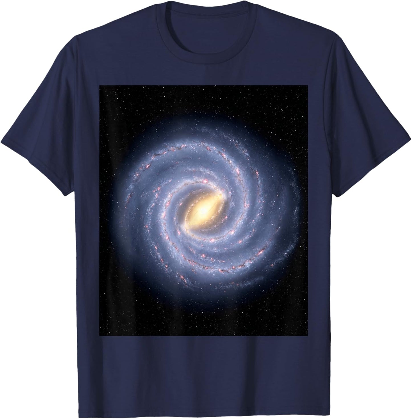 Milky Way Galaxy Astronomy Space Lovers T-Shirt - T-Shirt | Navy