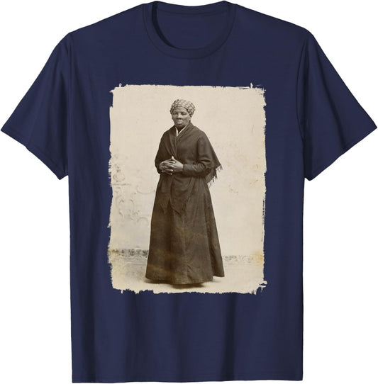 Harriet Tubman, Famous American Abolitionist T-Shirt - T-Shirt | Navy