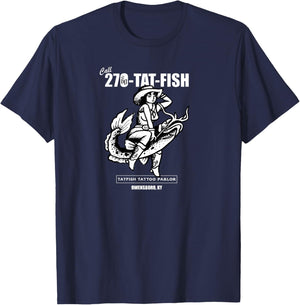 Ole 60 Tat-Fish Graphic T-Shirt - T-Shirt | Navy