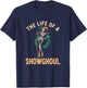 The Life of A Showghoul Retro Skeleton Showgirl Halloween T-Shirt - T-Shirt | Navy
