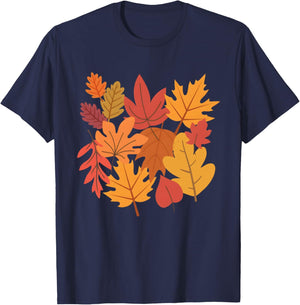 Funny Leaf Blower Fall Costume Couple Halloween Matching T-Shirt - T-Shirt | Navy