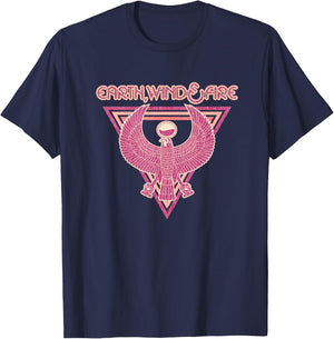 Earth, Wind & Fire Triangle Emblem T-Shirt - T-Shirt | Navy