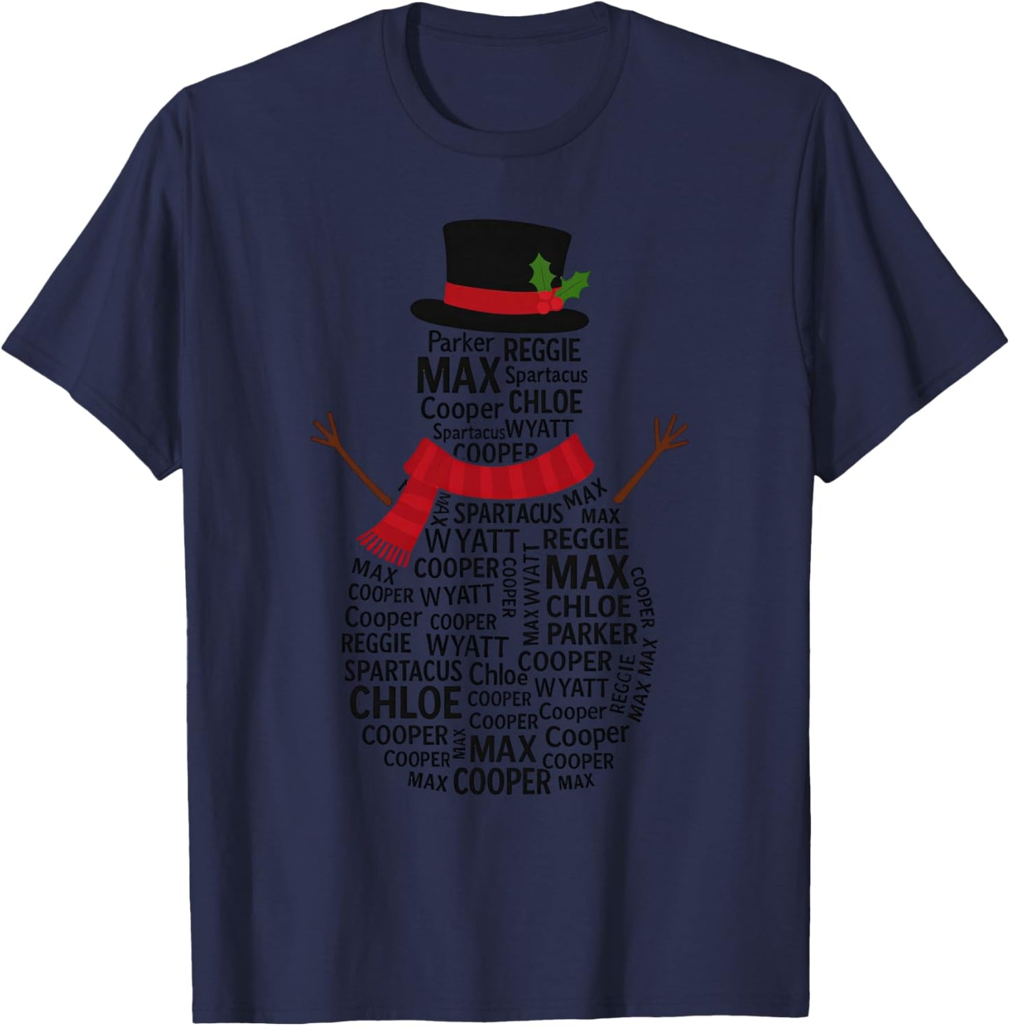 Sullivan Christmas Pets 2025 T-Shirt - T-Shirt | Navy