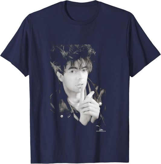 Ian McCulloch Echo & The Bunnymen Portrait by Phil Nicholls T-Shirt - T-Shirt | Navy