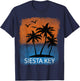 Vintage Sarasota Florida Family Beach Vacation T-Shirt - T-Shirt | Navy