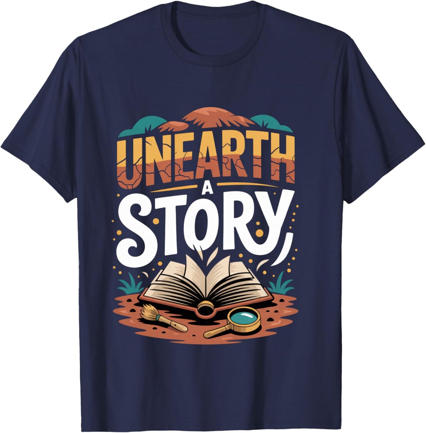 Unearth A Story 2026 Reading T-Shirt - T-Shirt | Navy