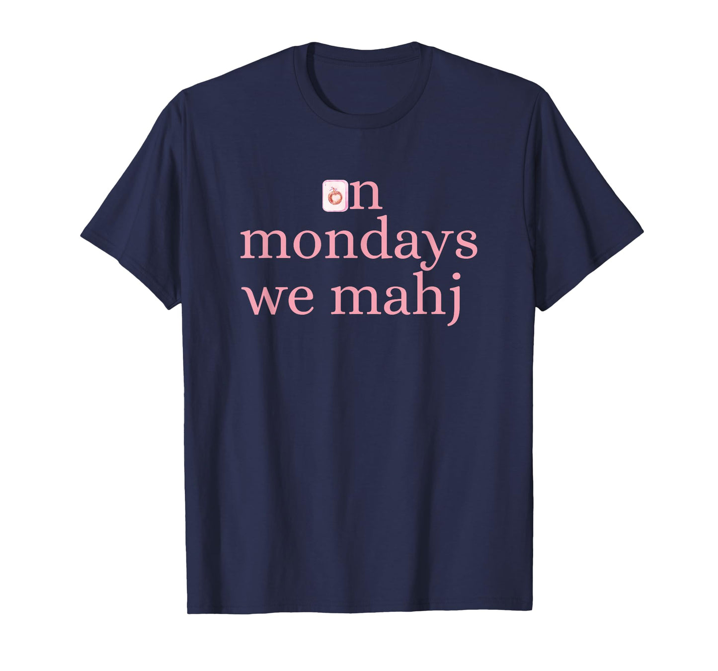 On Mondays we Mahj Coquette Bow Mahjong Lover T-Shirt