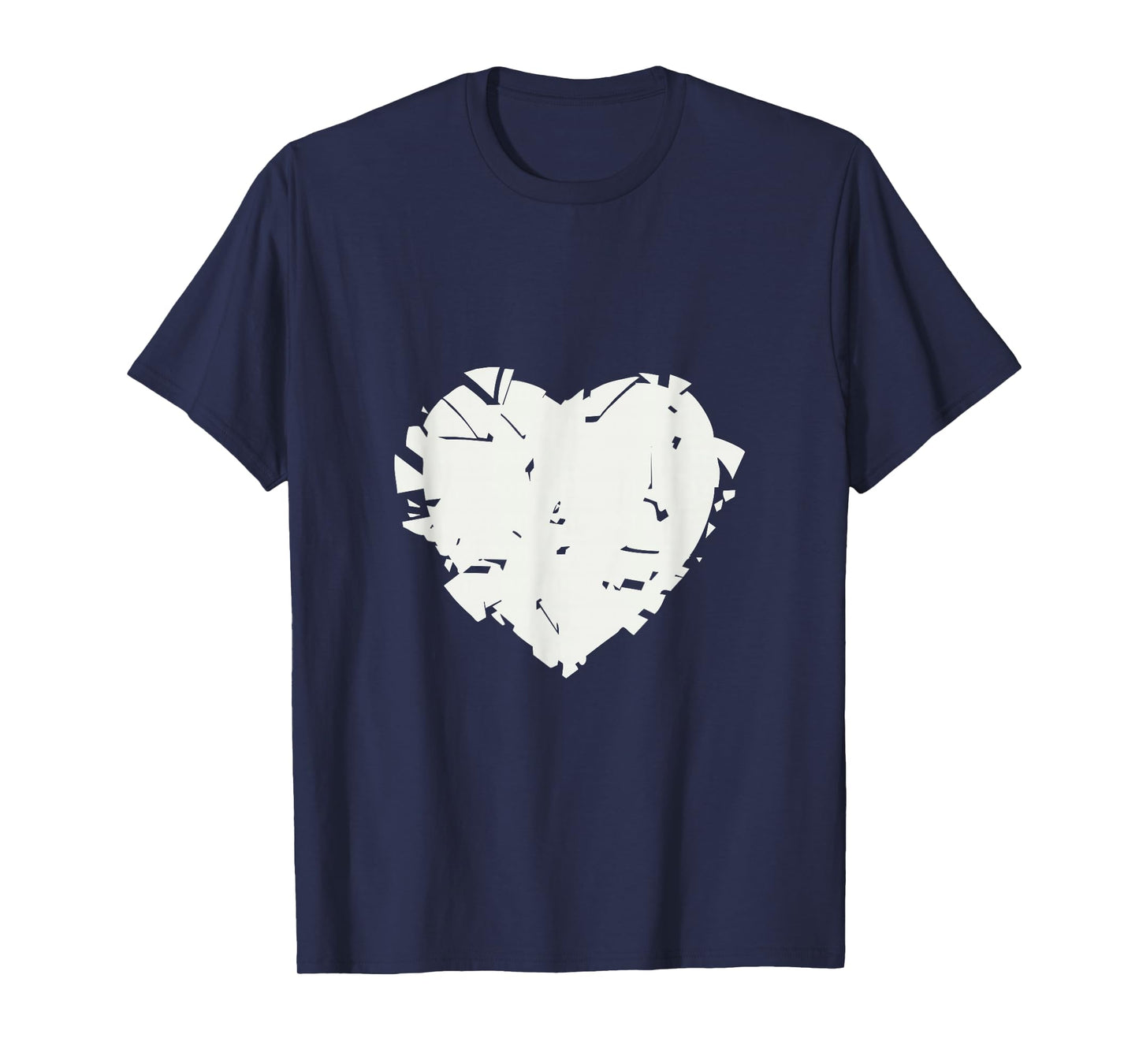 Color of The Year 2026 Cloud Dancer Shattered Heart T-Shirt